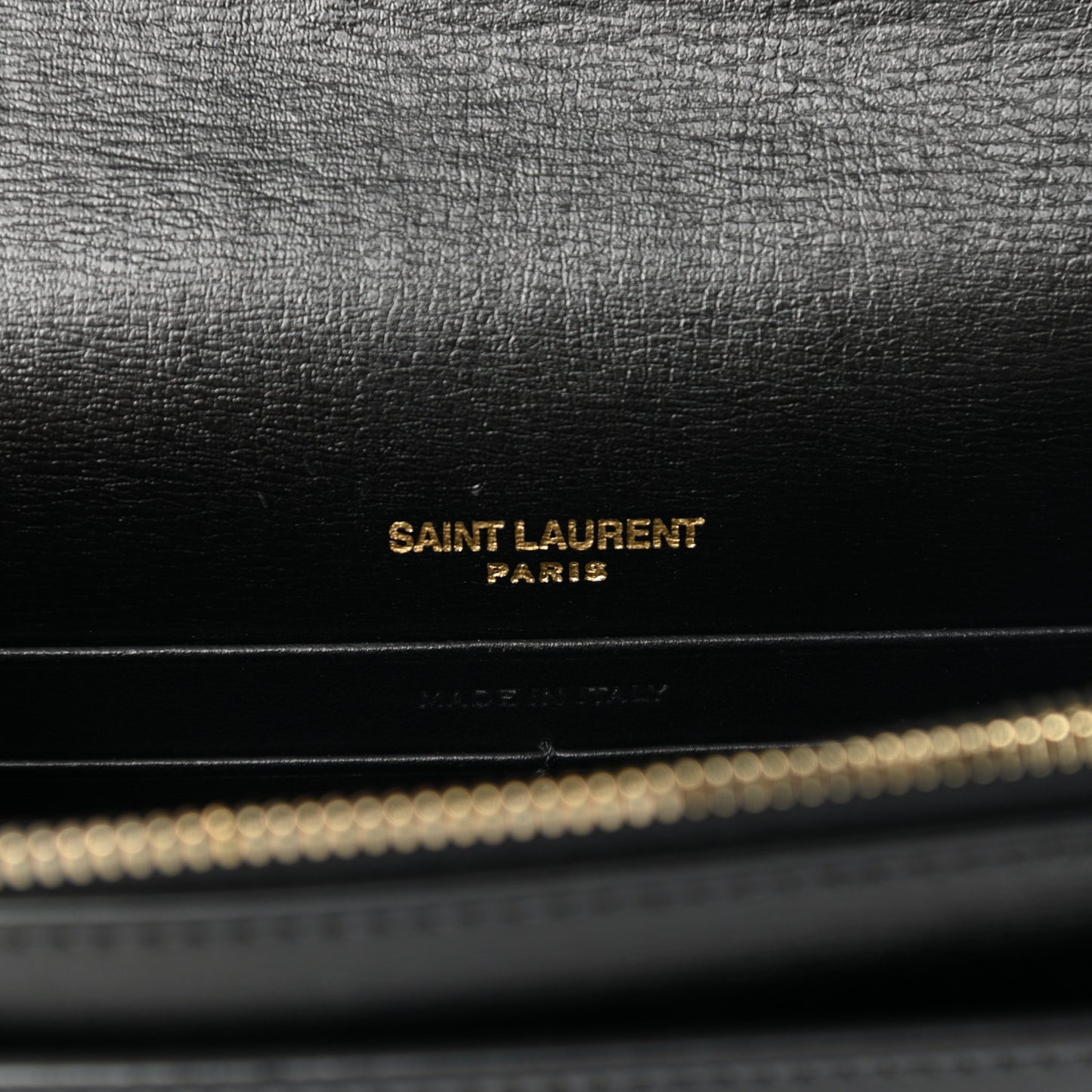 Calfskin Monogram Sunset Chain Wallet Black