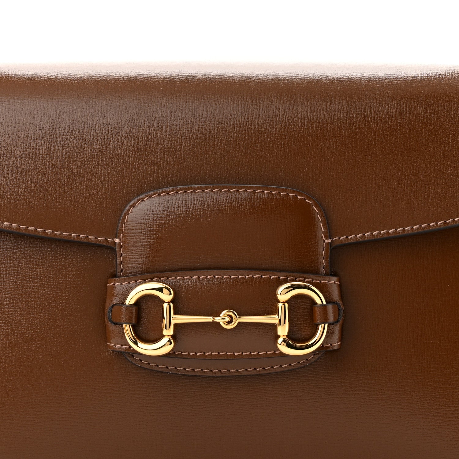 Gucci Azalea Calfskin Horsebit 1955 Shoulder Bag Brown Sugar 8 of 10