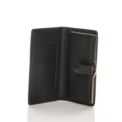 Louis Vuitton Epi Viennois Continental French Purse Wallet Black 5 of 6