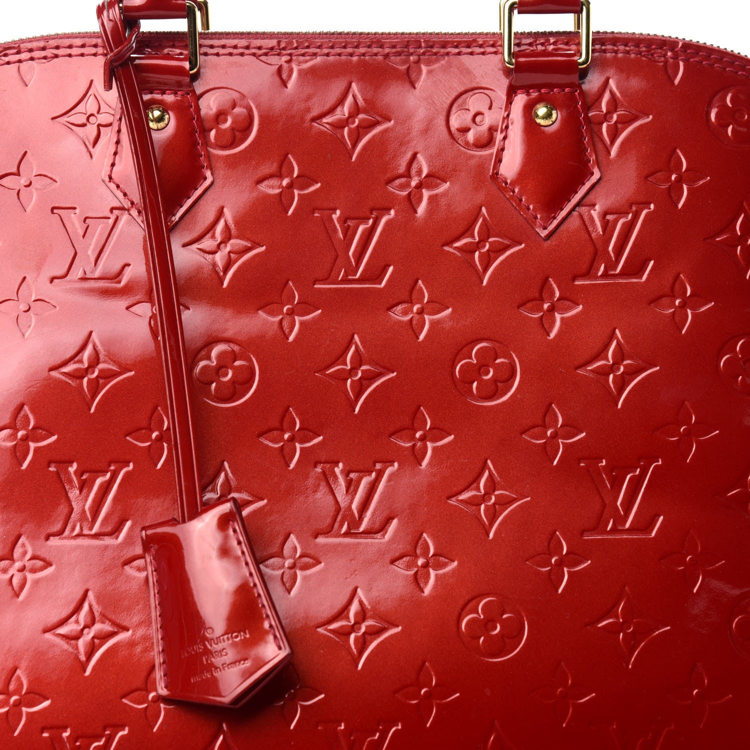 Louis Vuitton Vernis Alma GM Pomme D'Amour 8 of 19