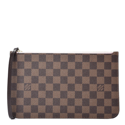 Louis Vuitton Damier Ebene Neverfull MM GM Pochette Rose Ballerine 1 of 7