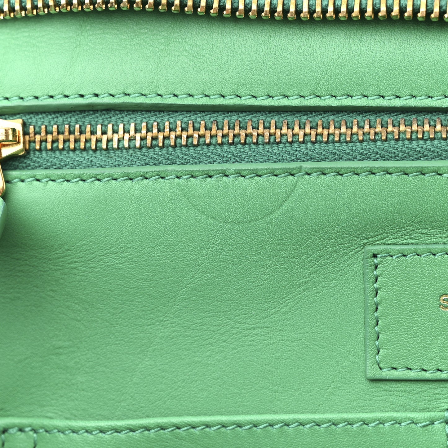 Calfskin Medium Classic Y Cabas Green