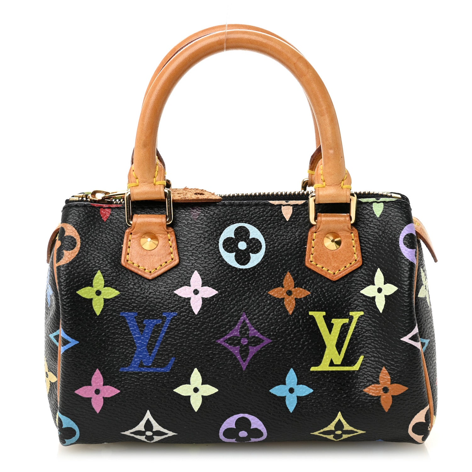 Louis Vuitton Monogram Multicolor Mini Sac HL Speedy Black 1 of 10
