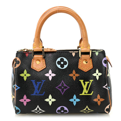 Louis Vuitton Monogram Multicolor Mini Sac HL Speedy Black 1 of 10