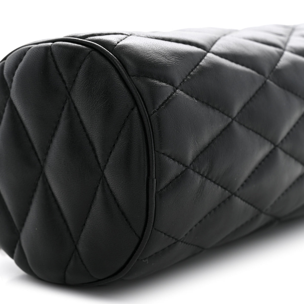 Lambskin Monogram Small Sade Tube Bag Black