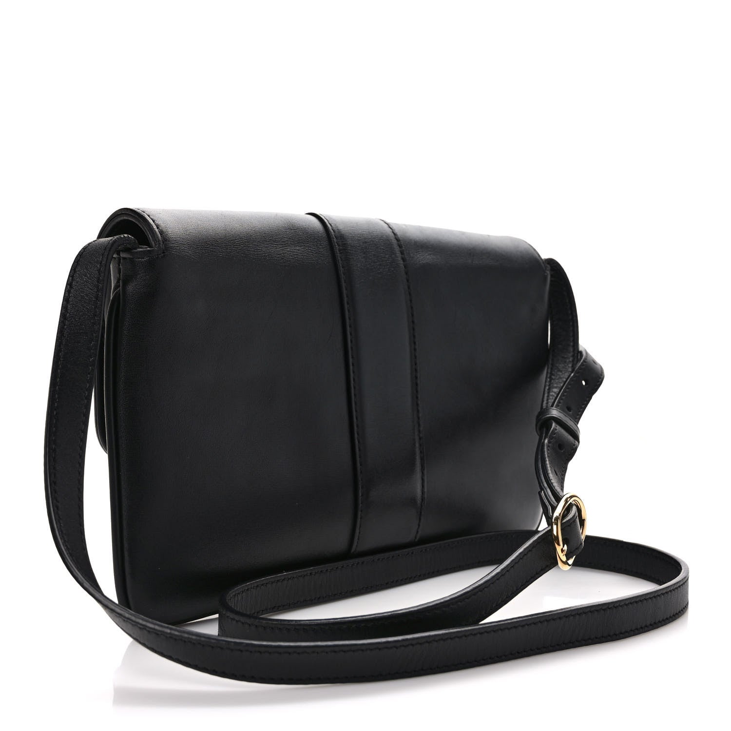 Gucci Vitello Palmellato Lux Small Arli Flap Shoulder Bag Black 2 of 8