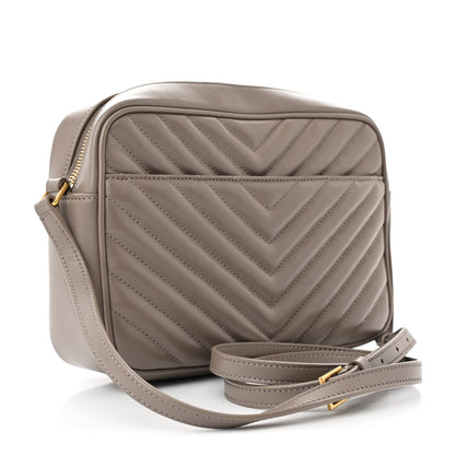 Saint Laurent Calfskin Matelasse Monogram Lou Camera Bag Dusty Grey 3 of 10