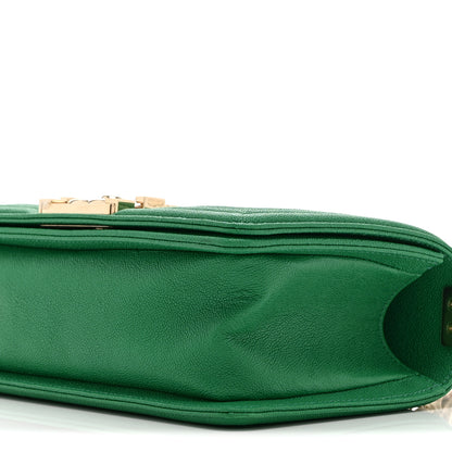Chanel Caviar Quilted Small Boy Flap Green 10 of 10