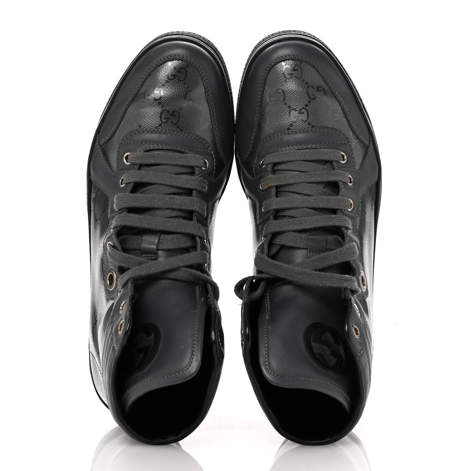 Gucci Imprime Monogram Mens Coda High Top Sneakers 8 Grey 2 of 11
