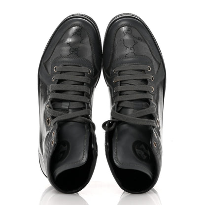 Gucci Imprime Monogram Mens Coda High Top Sneakers 8 Grey 2 of 11