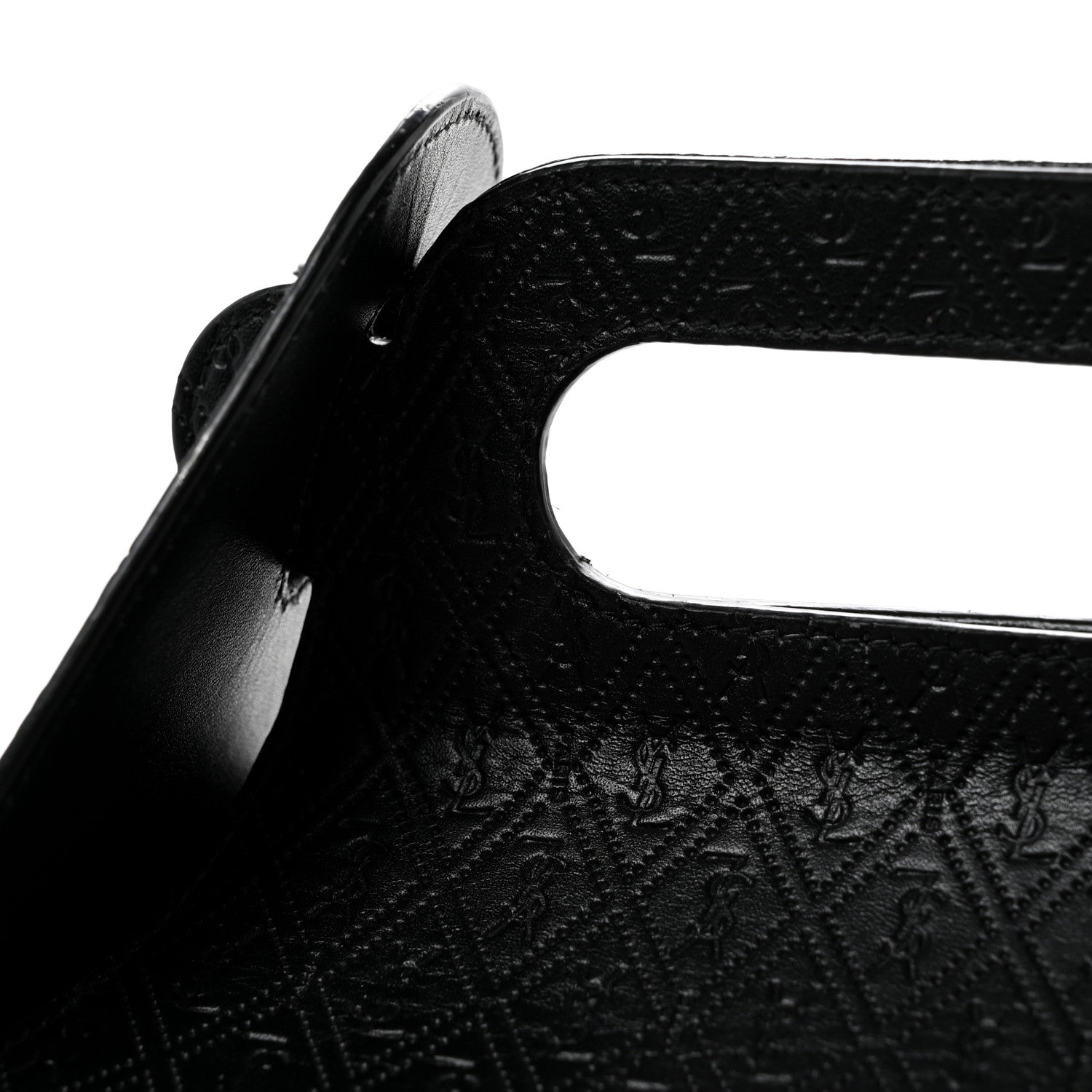 Saint Laurent Calfskin Monogram Take Away Box Black 13 of 15