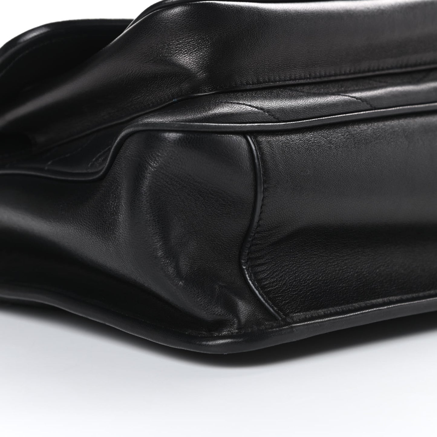 Lambskin Matelasse Monogram Medium Niki Chain Satchel Black