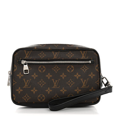 Louis Vuitton Monogram Macassar Kasai Clutch Black 1 of 7
