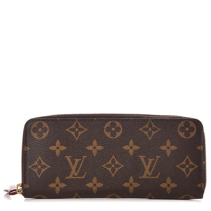 Louis Vuitton Monogram Clemence Wallet Fuchsia 1 of 8