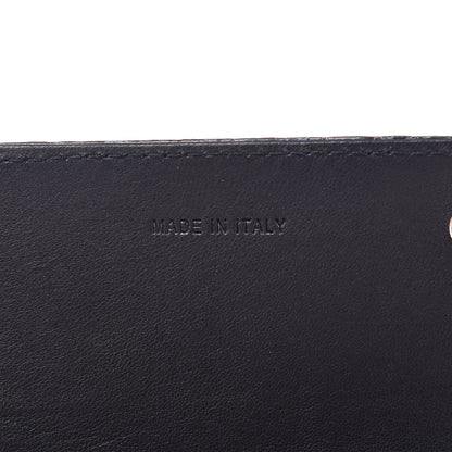 Prada Crocodile Embossed Flap Wallet Blue 7 of 8
