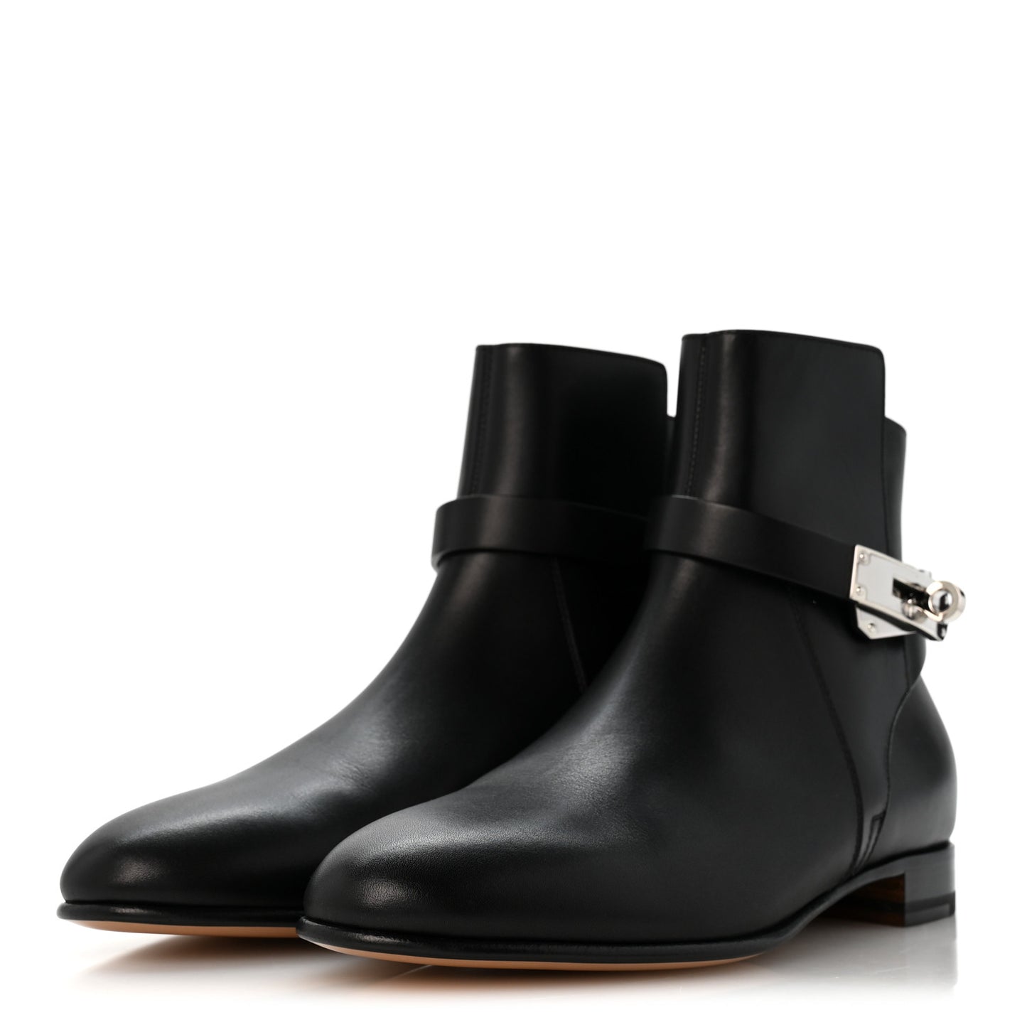 Calfskin Neo Low Boots 37 Black
