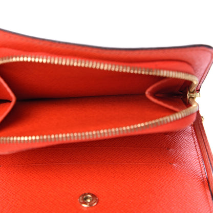 Louis Vuitton Monogram Insolite Coin Purse Wallet Red 4 of 8