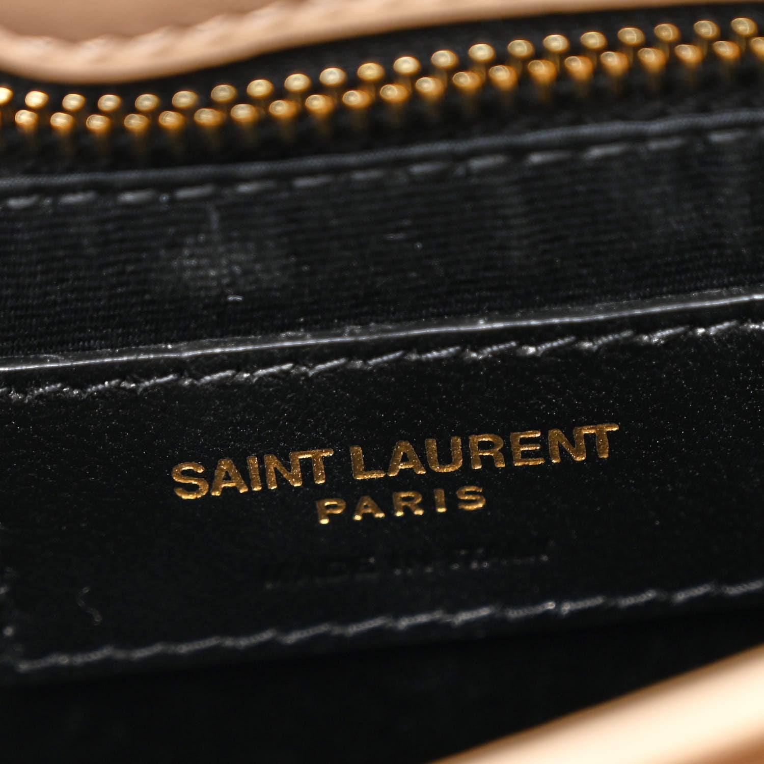 Saint Laurent Calfskin Y Quilted Monogram Toy Loulou Crossbody Bag Dark Beige 7 of 13