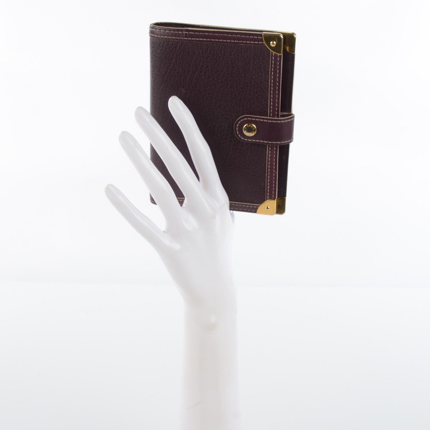 Louis Vuitton Suhali Small Ring Agenda Prune 2 of 15