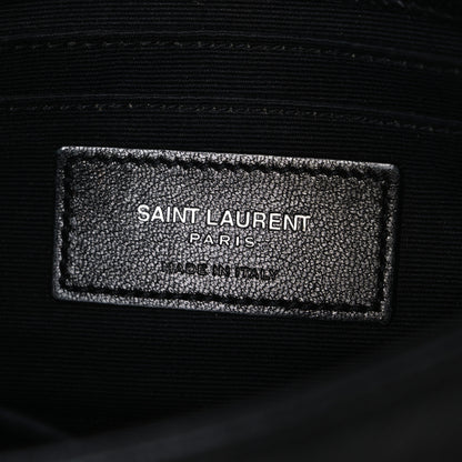Saint Laurent Grain De Poudre Monogram Toy West Hollywood Fold-Over Bag Black 6 of 10