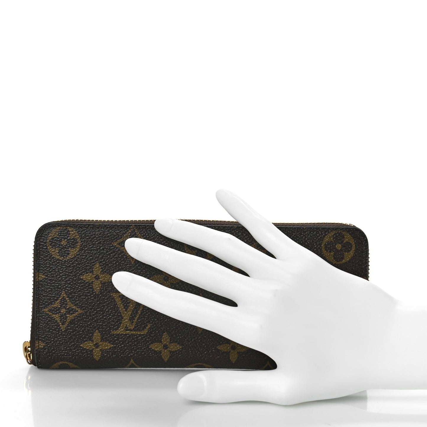 Monogram Clemence Wallet Rose Ballerine