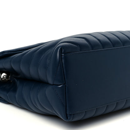 Saint Laurent Calfskin Y Quilted Monogram Medium Loulou Chain Satchel Medium Blue 10 of 11