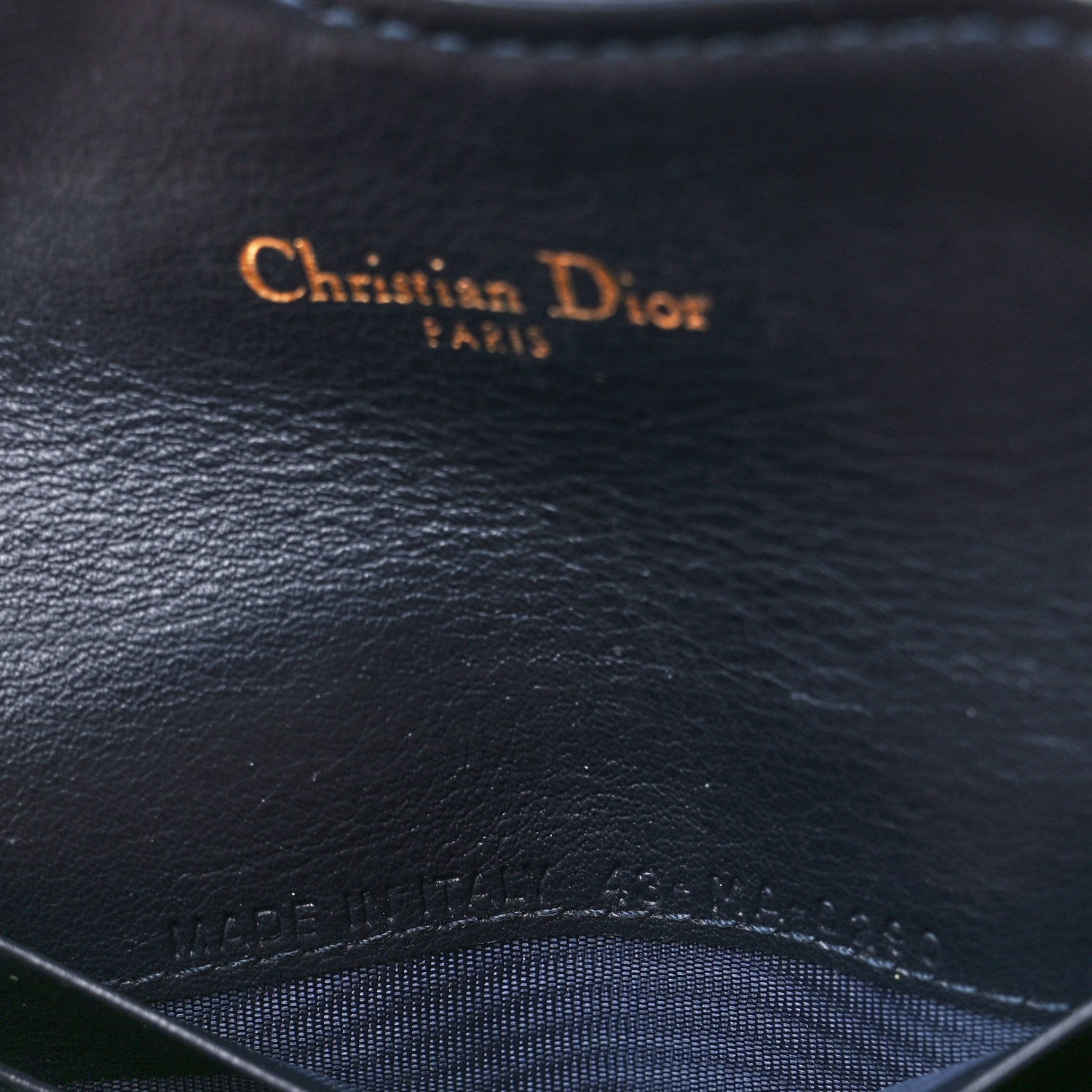 Christian Dior Oblique Saddle Card Holder Blue 7 of 13