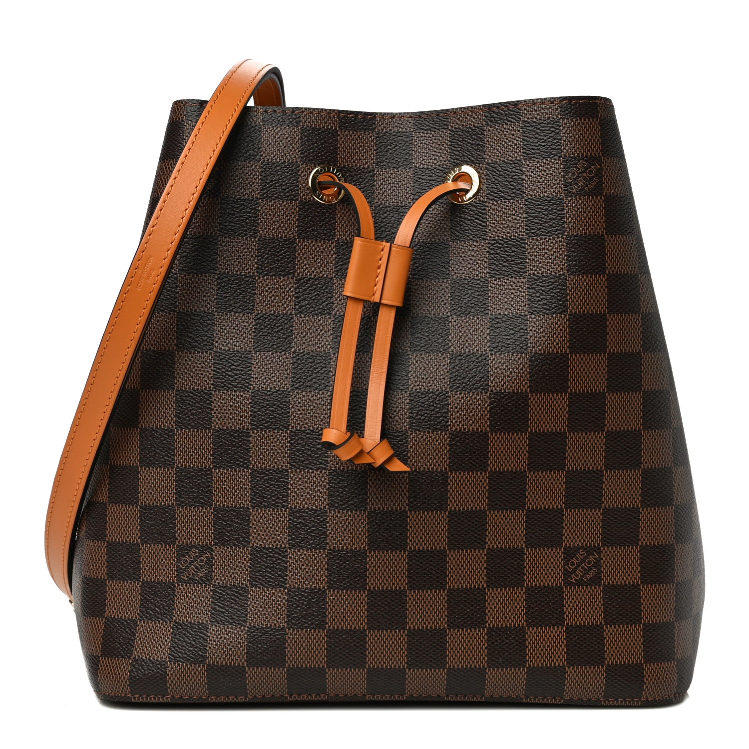 Louis Vuitton Damier Ebene Neonoe MM Safran 1 of 10