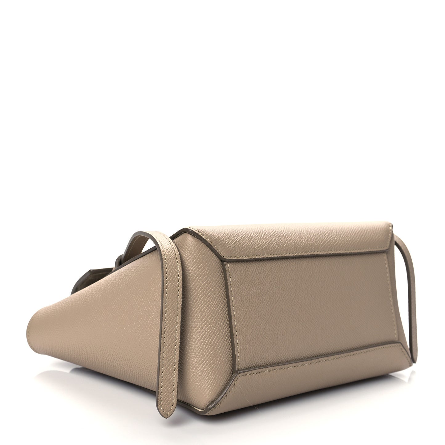 Grained Calfskin Nano Belt Bag Light Taupe