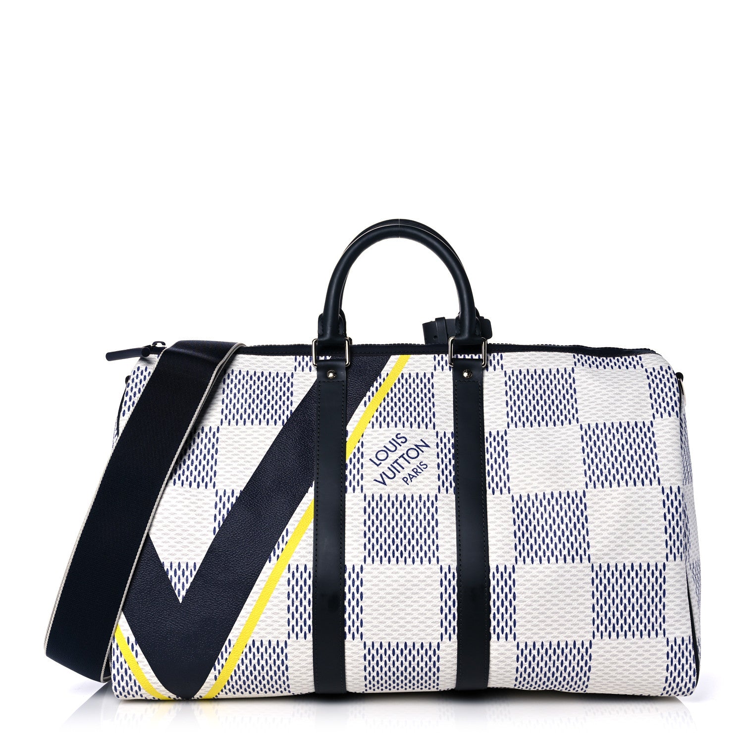 Louis Vuitton Damier Azur Latitude America's Cup Keepall Bandouliere 45 1 of 14