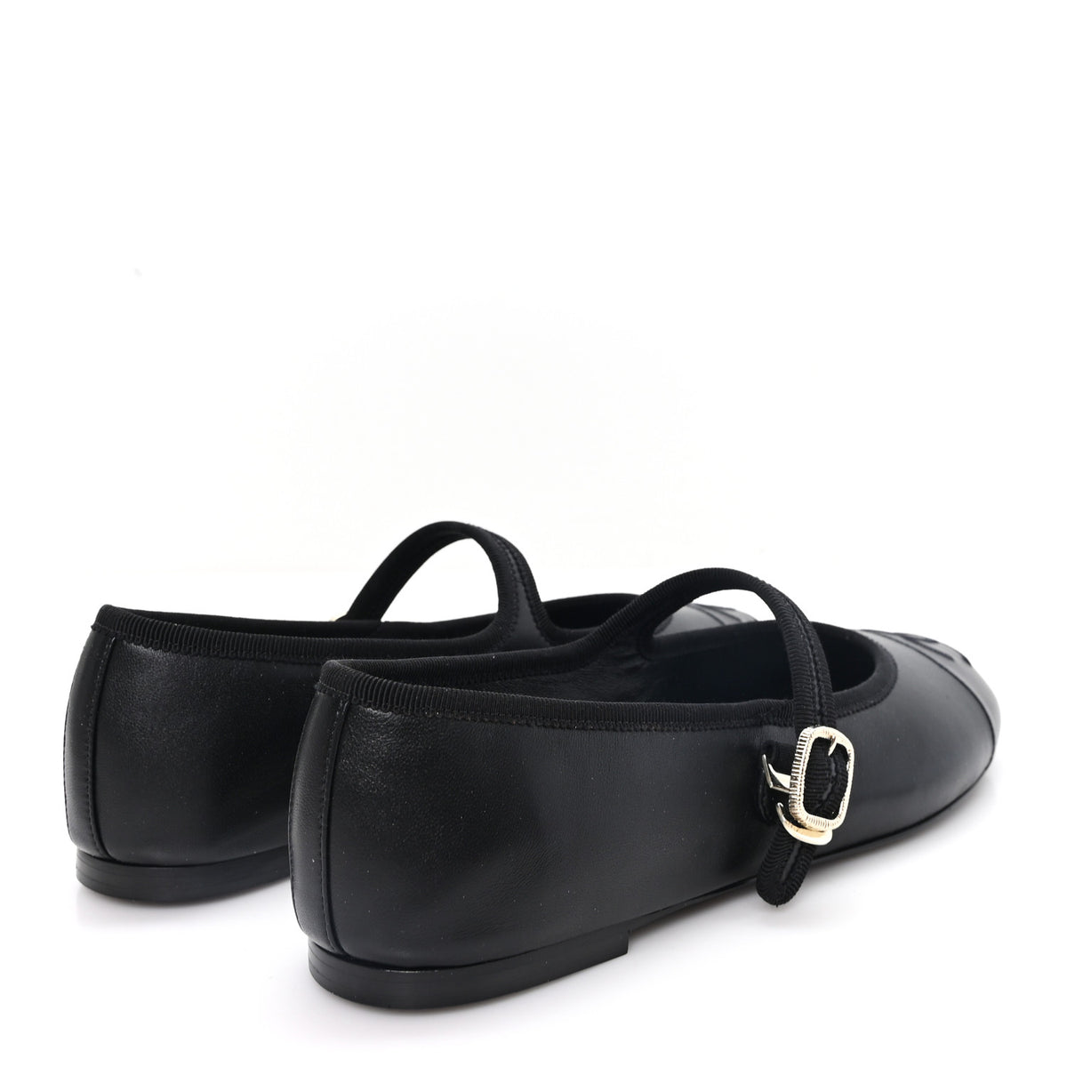Lambskin Mary Jane Flats 40.5 Black