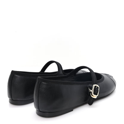 Chanel Lambskin Mary Jane Flats 40.5 Black 5 of 10