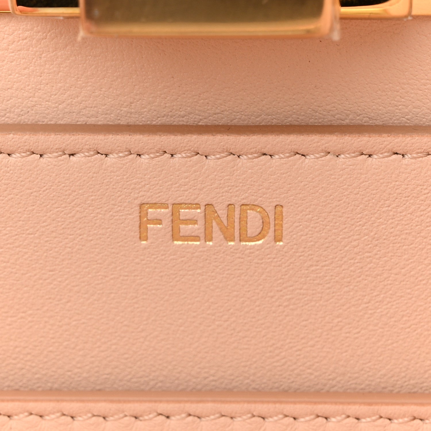 Fendi Vitello Seta Chamois Stocking Girl Inlay Medium Peekaboo I SEE U Satchel White Ice Multicolor 6 of 10