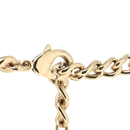 Chanel Metal Enamel CC Square Choker Gold Black White 4 of 5