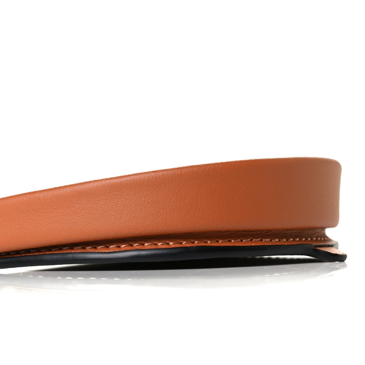 Soft Calfskin Mini Heel Pouch Tan