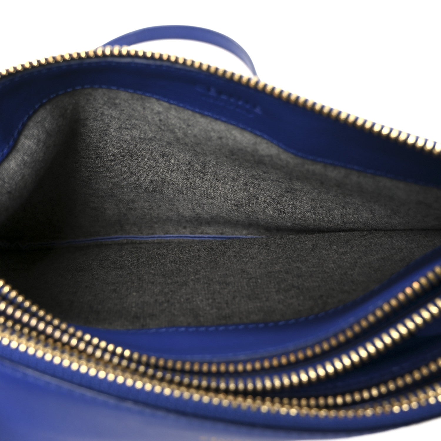 Celine Lambskin Small Trio Crossbody Bag Indigo 5 of 12