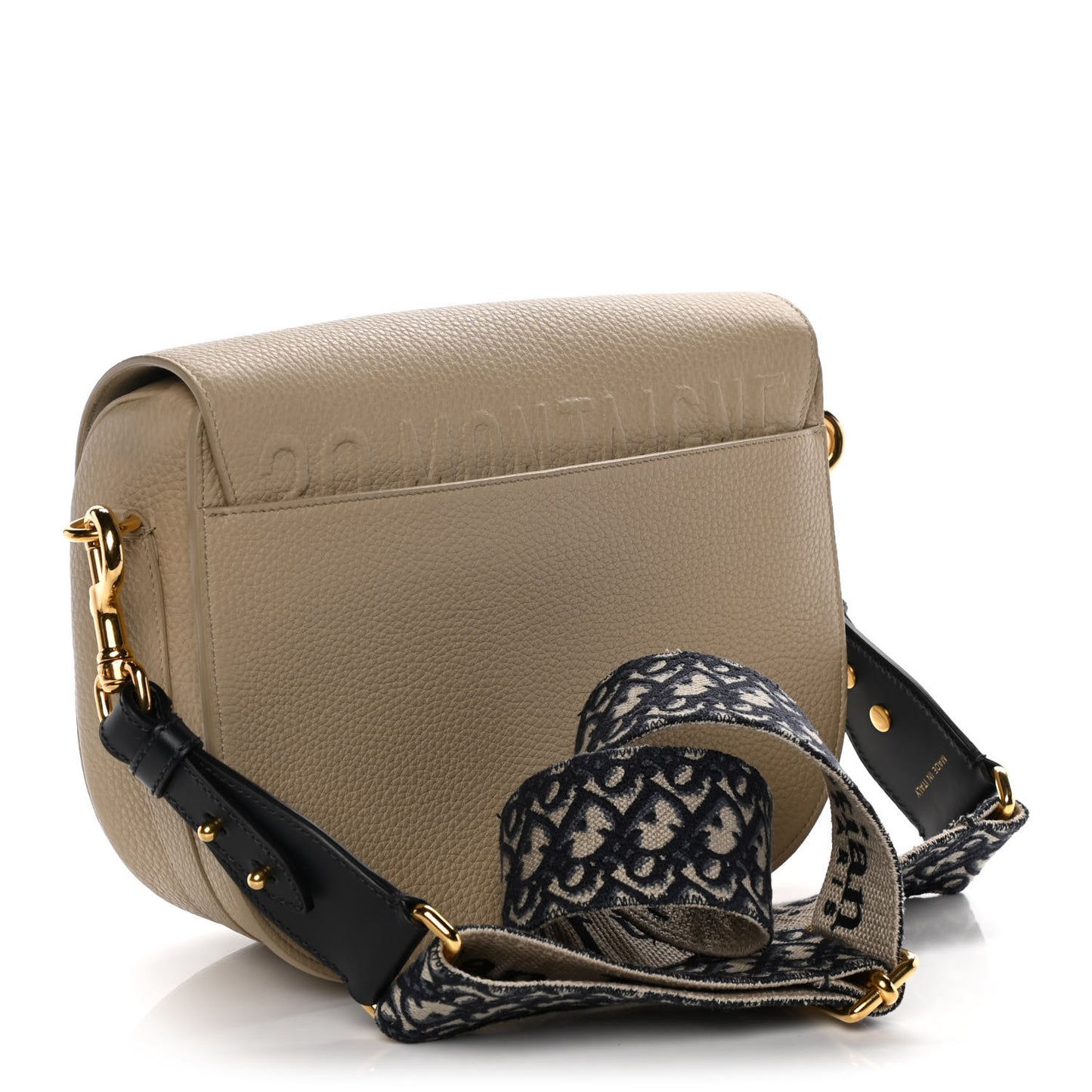 Grained Calfskin Large Bobby Flap Beige