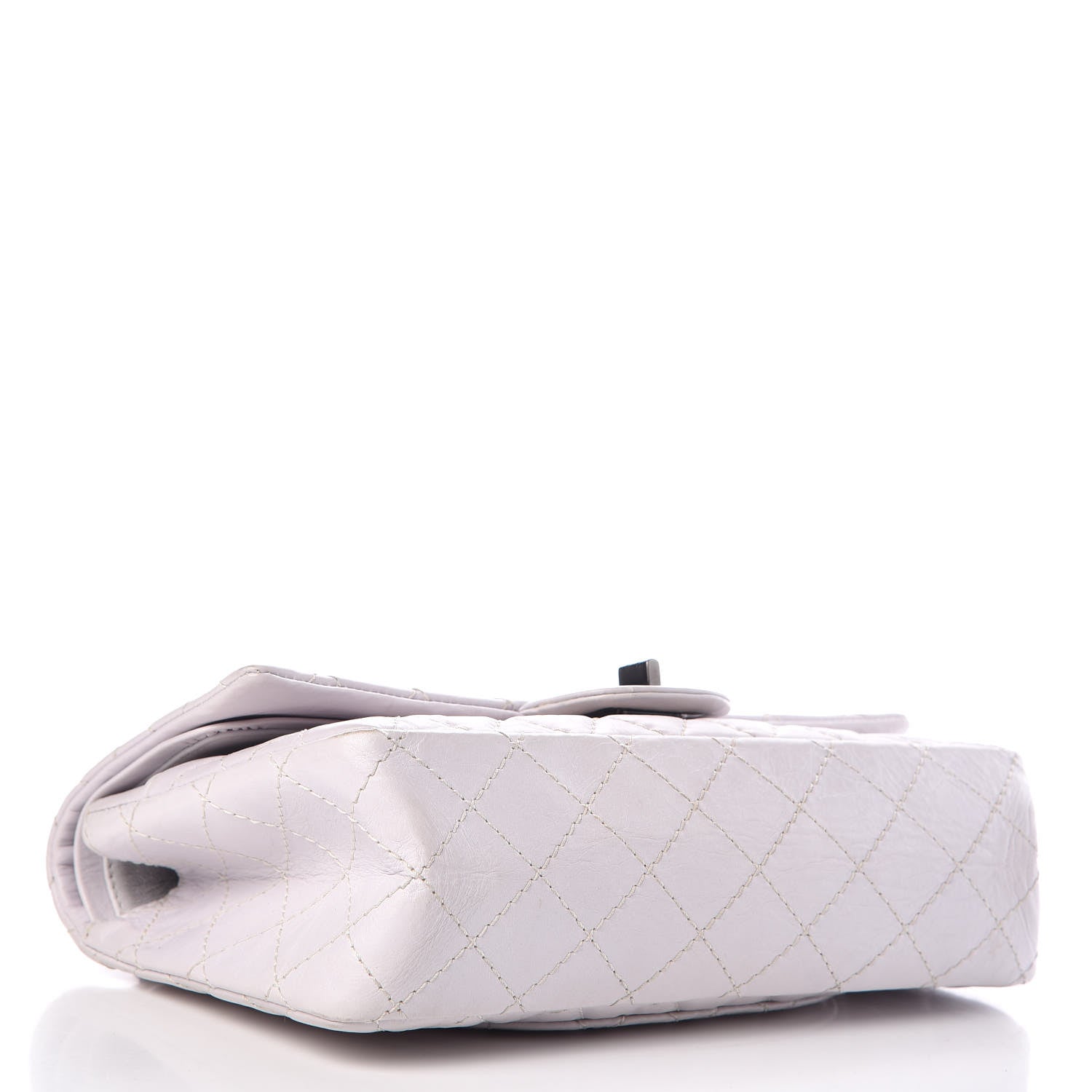 Chanel Aged Calfskin Quilted 2.55 Reissue 225 Flap Light Grey 4 of 16