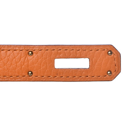 Hermes Taurillon Clemence Kelly Retourne 28 Abricot 13 of 38