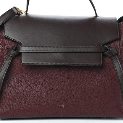 Celine Goatskin Smooth Calfskin Mini Belt Bag Burgundy 7 of 9