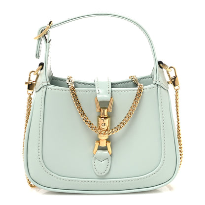 Gucci Boarded Dyana Lux Calfskin Super Mini Jackie 1961 Hobo  Salvy Green 1 of 11