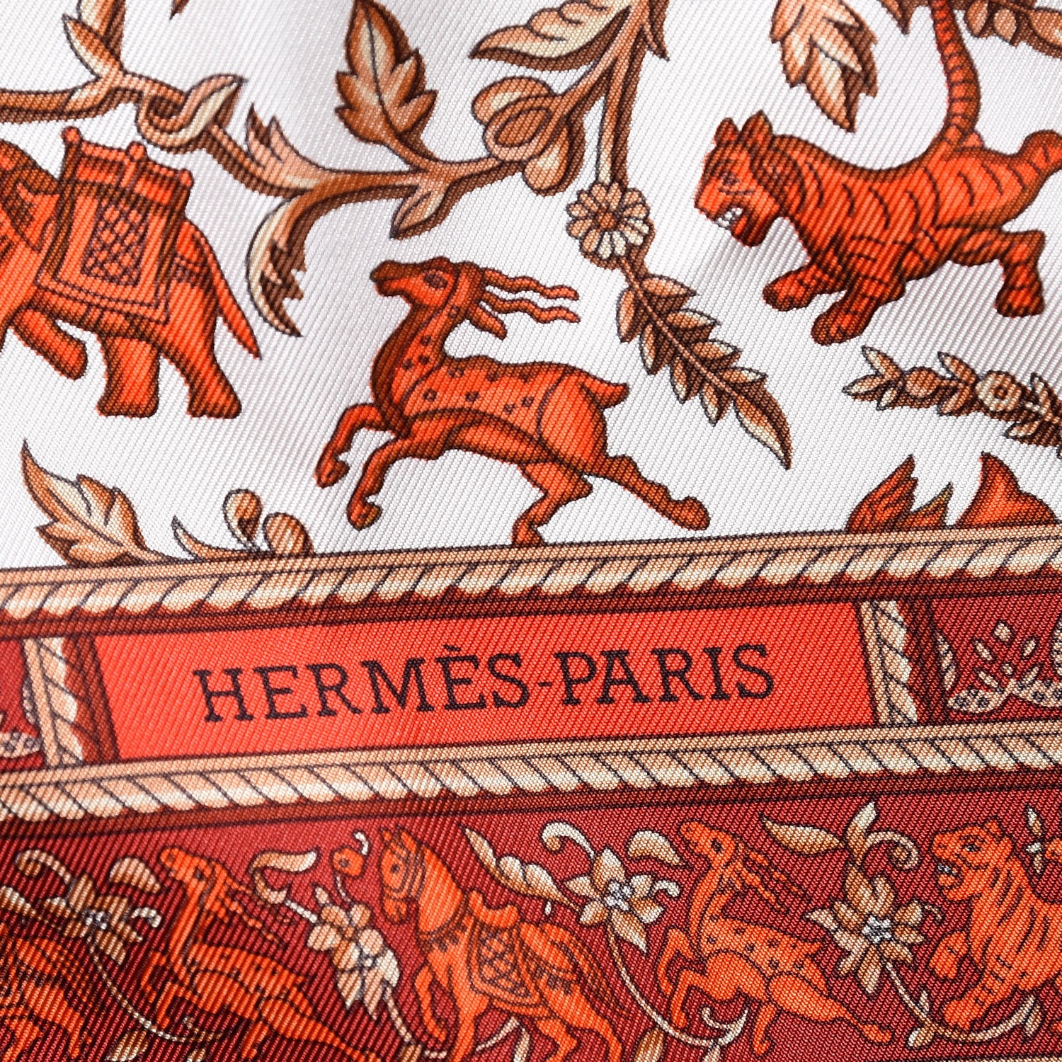 Hermes Silk Chasse En Inde Scarf 90 6 of 6