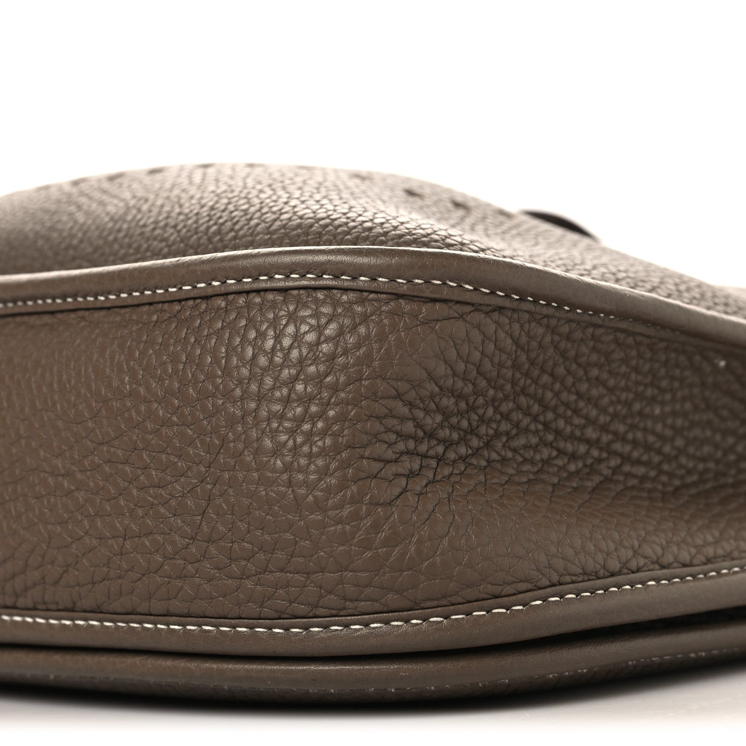 Hermes Taurillon Clemence EVELYNE III PM Etoupe 10 of 11