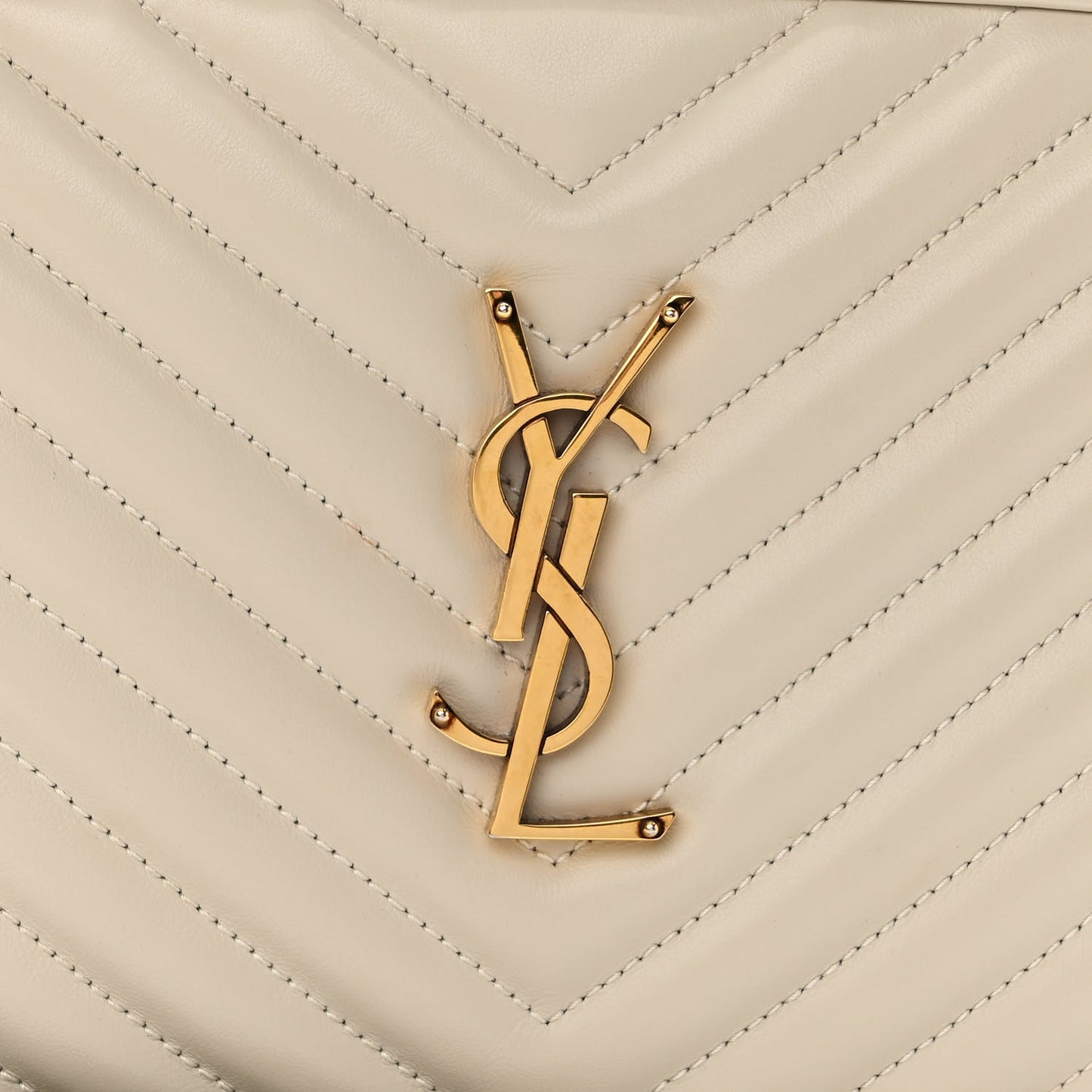 Calfskin Matelasse Monogram Lou Camera Bag Crema Soft