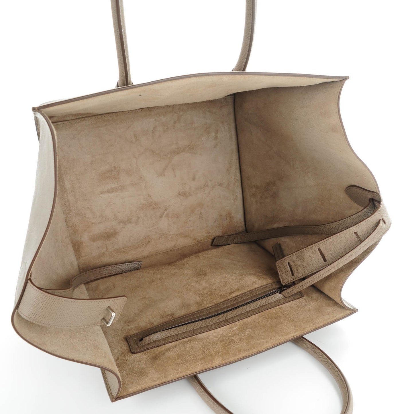 Grained Calfskin Medium Phantom Luggage Taupe