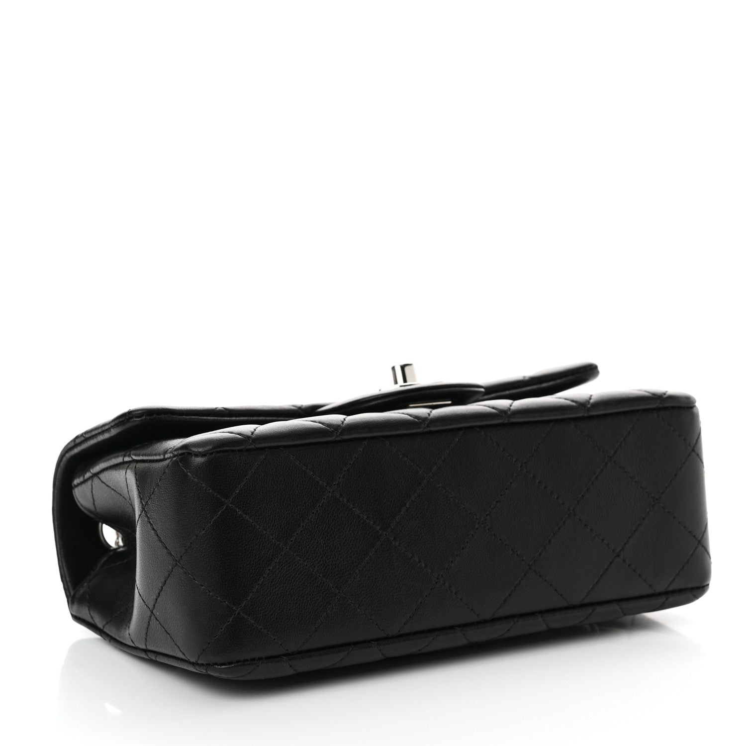 Chanel Lambskin Quilted Mini Rectangular Flap Black 4 of 10