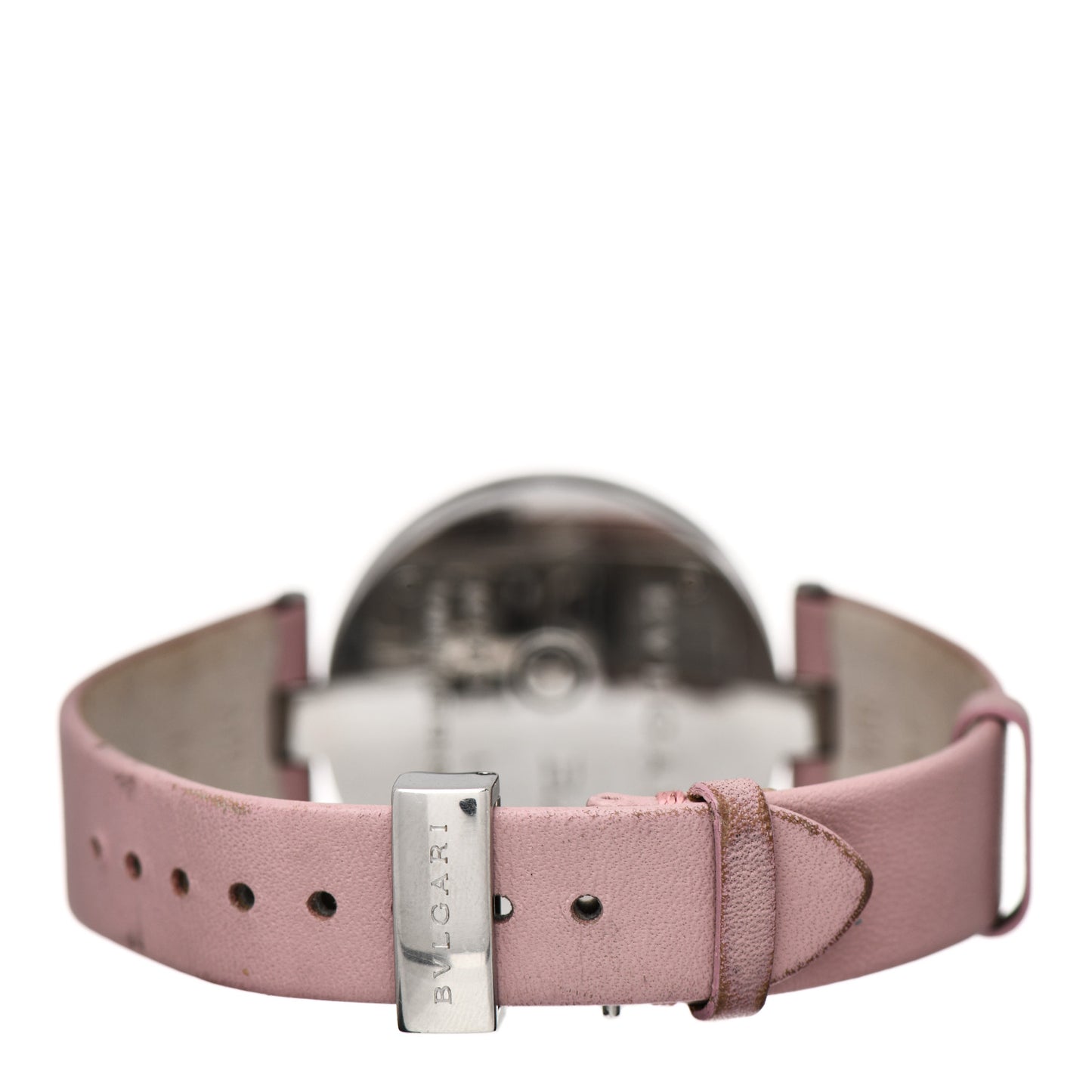 Stainless Steel Calfskin Diamond Mother of Pearl 35mm B.zero1 Floral Quartz Watch
