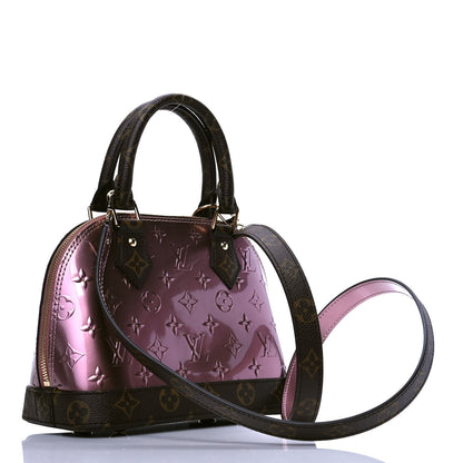 Louis Vuitton Vernis Monogram Alma BB Rose Pale Metallise 2 of 4