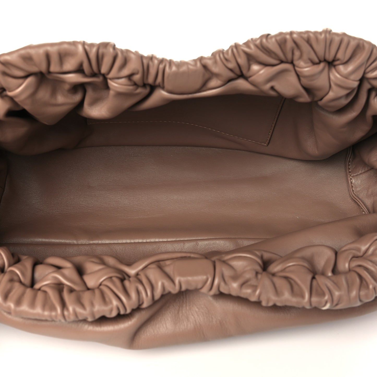 Lambskin Cloud Clutch Biscotto