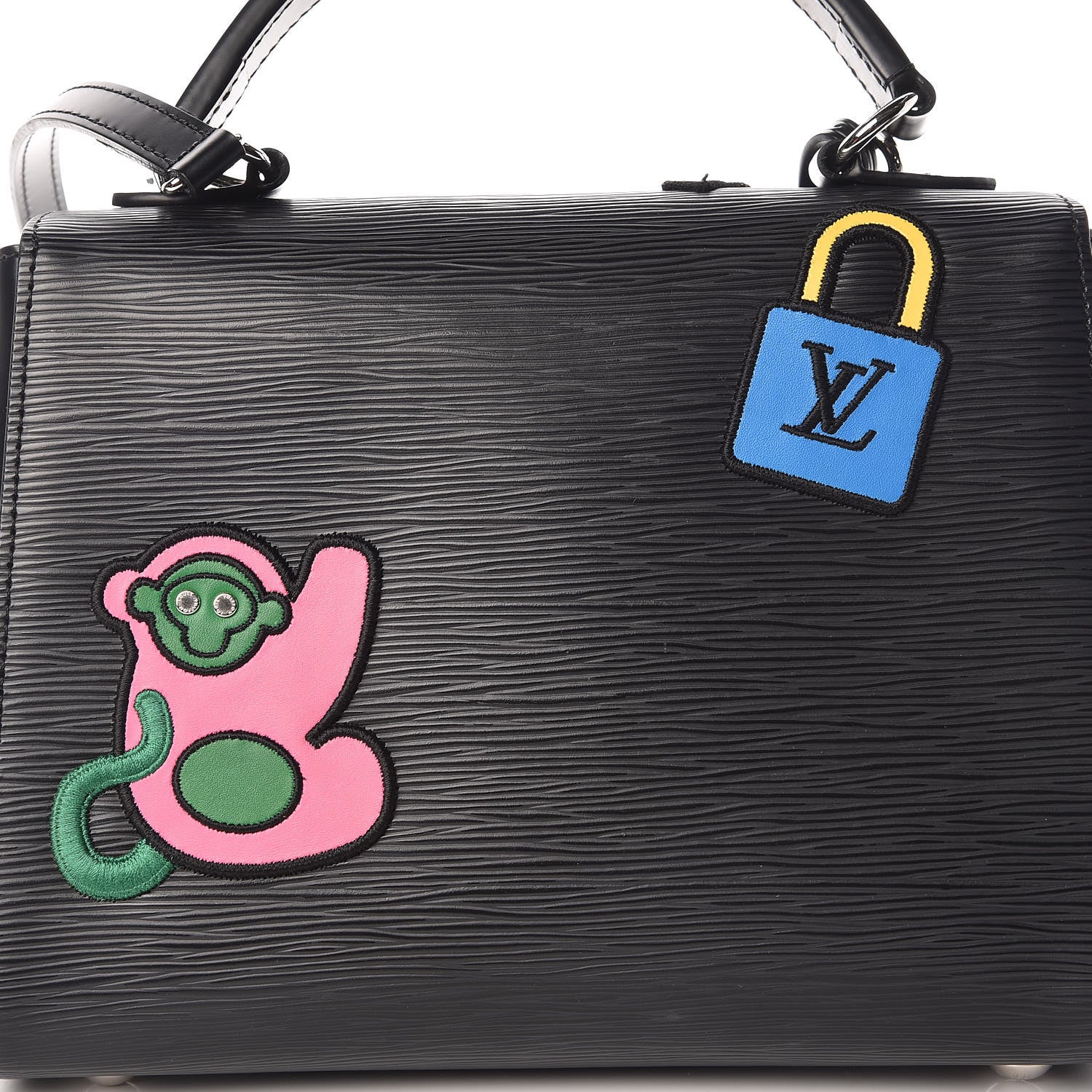 Louis Vuitton Epi Stickers Cluny BB Black 11 of 11